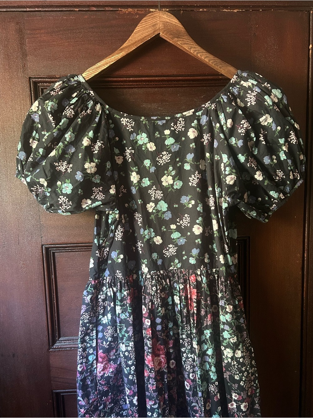 LoveShackFancy Lais Maxi Dress Puff Sleeve Scoopneck Praire Cottagecore Size 8 - Picture 5 of 10
